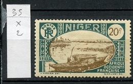 Niger 1926-38 Y&T N°35 - Michel N°35 * - 20c Embarcation - Neufs