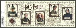 GB 2018 HARRY POTTER FILMS CHARACTERS SPROUT SNAPE LUPIN SLUGHORN TRELAWNEY M/SHEET MNH - Ungebraucht