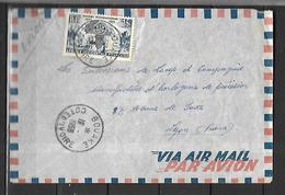 Côte D' Ivoire Lettre Par Avion  De Bouake  1958 Pour  Lyon - Briefe U. Dokumente
