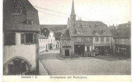 Benfeld Rue De L'église Et Place Du Marché - Benfeld