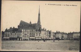 CPA CP Carte Postale 3 Pithiviers Loiret La Place Du Martrol Lemaire éditeur - Pithiviers