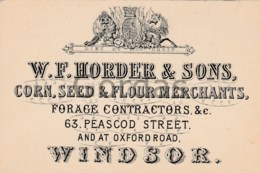 England - Windsor - W.F. Horder & Sons - Advertise - 110x75mm - Windsor