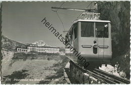 Pilatusbahn Mit Hotel Pilatus-Kulm - Foto-AK - Verlag Rud. Suter Oberrieden - Other & Unclassified