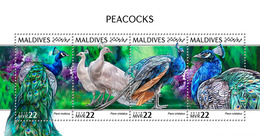 Maldives. 2018 Peacocks. (1006a) - Peacocks