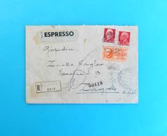 WW2 - 1942. Travelled Spalato To Zagreb - CENSURE - REGISTERED & EXPRESS LETTER Censura - Posta Raccomandata + Espresso - Occ. Croate: Sebenico & Spalato