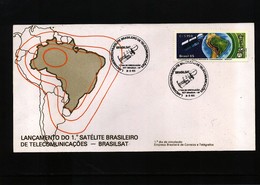 Brazil 1985 Brazilian Satellite FDC - Amérique Du Sud