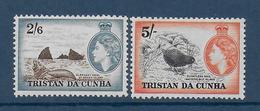 TRISTAN DA CUNHA - 1953 -YVERT N° 25+26 * MLH - COTE = 93 EUR. - FAUNE ET FLORE - - Tristan Da Cunha