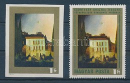 ** 1973 Csontváry 1Ft Vágott, Zöld Színnyomat Nélkül / Mi 2880 Imperforate, Colour Green Omitted. Certificate: Glatz - Autres & Non Classés