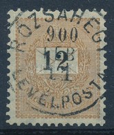 O 1899 Feketeszámú 12kr 4-es Vízjelállás, Luxus Darab (20.000) - Autres & Non Classés