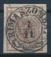 O 1850 6kr HP III. Papírránccal  'RIMASZOMBAT' - Andere & Zonder Classificatie