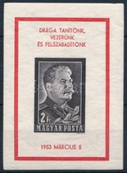 ** 1953 Sztálin Vágott Blokk (50.000) - Andere & Zonder Classificatie