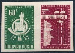 ** 1958 Szocialista Országok Postaügyi Minisztereinek Értekezlete (I.) Vágott összefüggő Pár (3.000) - Autres & Non Classés