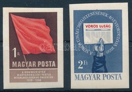 ** 1958 Kommunisták Magyarországi Pártja (I.) Vágott Sor (4.000) - Andere & Zonder Classificatie