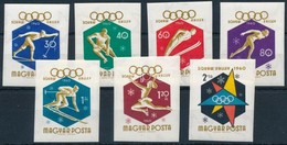 ** 1960 Téli Olimpia (I.) Vágott Sor (4.000) - Sonstige & Ohne Zuordnung