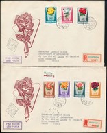 1962 Rózsák Vágott Sor 2 Futott FDC-én, 20f Felső ívszéllel! - Andere & Zonder Classificatie