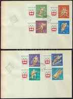 1963 Téli Olimpia (II.)- Innsbruck Vágott Sor 2db FDC-n (3.500) - Autres & Non Classés