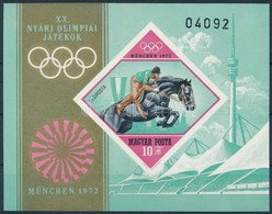 ** 1972 Olimpia (IV.) - München Vágott Blokk (4.000) - Autres & Non Classés