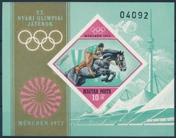 ** 1972 Olimpia (IV.) - München Vágott Blokk (4.000) - Other & Unclassified