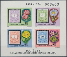 ** 1974 100 éves A Levélborítékrajzú Bélyeg Vágott Blokk  (4.000) - Autres & Non Classés