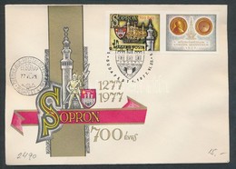 1977 Sopron Vágott Szelvényes Bélyeg FDC-n (3.500) - Autres & Non Classés