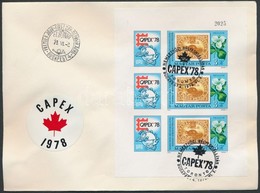 1978 CAPEX Vágott Kisív FDC-n (3.600) - Autres & Non Classés