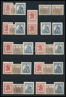 ** * O 1915 Hadifogoly 10 Db Teljes Sor A, B Vegyesen, Jararészt Postatiszta, Benne Pár, Eltolódások, érdekességek, 1 ér - Other & Unclassified