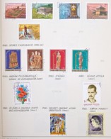 O 1969-1972 Egyszerű Magyar Gyűjtemény Sorokkal Előnyomott Albumban  + 1973-1985 Néhány Száz Bélyeg, Főleg Sortöredékek  - Used Stamps