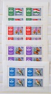 ** O Főleg Postatiszta Magyar Tétel, Elsősorban Modern Sorok, Blokkok 7 Db A/4 Vagy Nagyobb és  5 Közepes Berakóban, Tov - Used Stamps