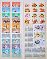 ** 1964-1968 Sorok általában Duplán Gyűjtve 8 Lapos Schaubek Rugós Berakóban - Used Stamps