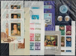 O 1963-1989 139 Db Blokk Illetve Kisív, Többnyire Budapest 4 Postahivatal Első Napi Bélyegzésével 6 Berakólapon - Used Stamps