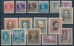 ** (*) 1918-1923 Károly-Zita + Magyar Tanácsköztársasági Arcképek + Petőfi 1-1 Db Sor Stecklapon - Used Stamps