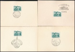 37 Db Papírlap 10f Bélyeggel Klf Alkalmi Bélyegzésekkel - Used Stamps