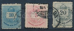 O 3 Db Elfogazott Krajcáros Bélyeg - Used Stamps