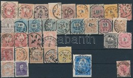 O Kis Pecsételt Gyűjtemény, Javarészt A Krajcáros Időszakból Stecklapon - Used Stamps
