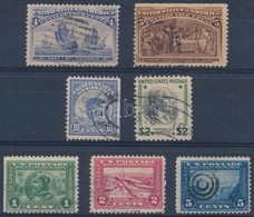 O Amerikai Egyesült Államok 1893-1913 7 Klf Bélyeg Stecklapon (Mi EUR 42,40) - Autres & Non Classés