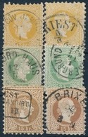 O Ausztria 1867 2kr, 3kr, 15kr 2-2 Db Bélyeg - Autres & Non Classés