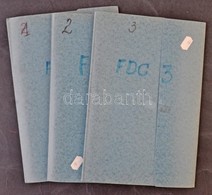 3 Db Használt  Közepes Méretű Pergamenes Blokk / FDC Berakó - Autres & Non Classés
