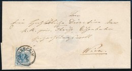 Ca. 1850 9kr MP III. Levélen 'DEBRECZIN' - Wien - Other & Unclassified