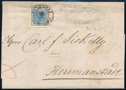 1858 9kr MP III Kis Lemezhibával 'MECZENZEF' - Herrmanstadt - Altri & Non Classificati