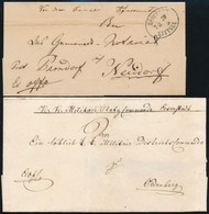 1866-1873 2 Db Ex Offo Levél 'EISENSTADT' és 'KÖPCSÉNY / KITTSEE' - Autres & Non Classés