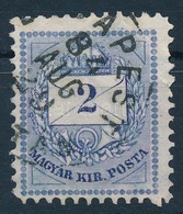 O 1881 2kr Jobb Alsó  Háromszög Vésésjavítással (ex Lovász) (1 Sarokfog Hiány) - Other & Unclassified