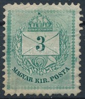 (*) 1881 3kr Festékfoltok - Andere & Zonder Classificatie