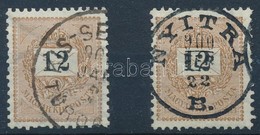 O 1898 2 Db Feketeszámú 12kr (5.000) - Andere & Zonder Classificatie