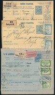 1917-1918 8 Db Szállítólevél 3 Bélyeggel Bérmentesítve - Other & Unclassified