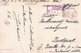 1917 Képeslap Haditengerészeti Postával 'ZENSURIERT K.u.k. Schulflugstation Pola' - Otros & Sin Clasificación