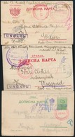 1914-1915 3 Db Hadifogoly  Levelezőlap Szerbiából - Other & Unclassified