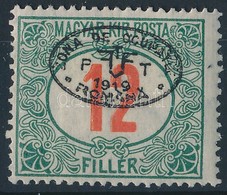 * Debrecen I. 1919 Pirosszámú Portó 12f Garancia Nélkül (**45.000) - Andere & Zonder Classificatie