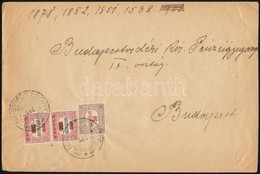 1923 (10. Díjszabás) Távolsági Levél Hivatalos 2 X 150K/100f + 50K Bérmentesítéssel - Other & Unclassified