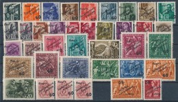 ** Ungvár II 1945 38 Db Postatiszta Bélyeg, Közte 2 Db Tévnyomat, Garancia Nélkül - Andere & Zonder Classificatie