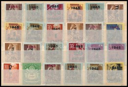 ** O 1945 24 Db Inflációs Bélyeg, Mindegyik Nyomási Eltérésekkel - Autres & Non Classés
